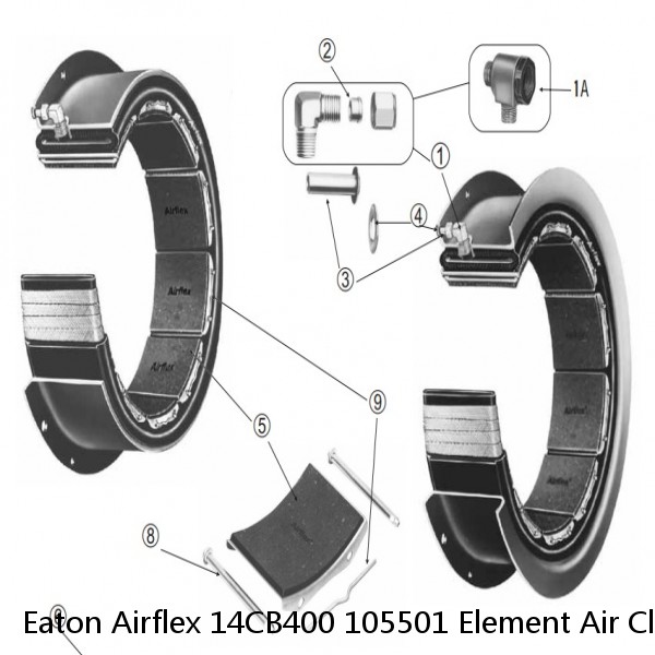 Eaton Airflex 14CB400 105501 Element Air Clutch Brakes #1 image
